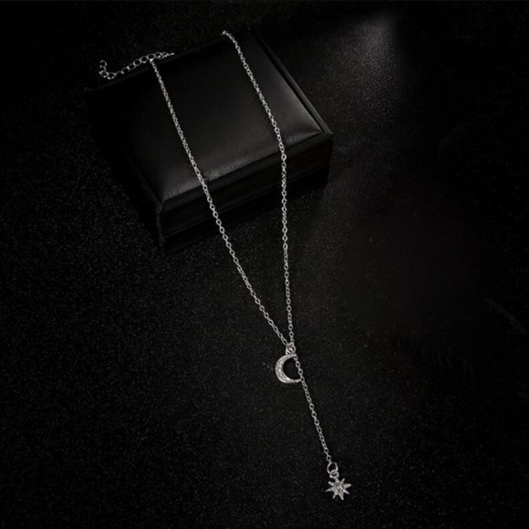 2/$25🍒 LAST ONE 😱  MIDNIGHT Gold Necklace - Picture 2 of 4